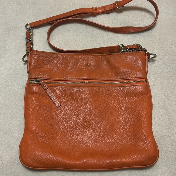 Kate Spade Orange Leather Crossbody Bag pre-owned - Picture 3 of 8